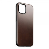 Nomad iPhone 15 Modern Leather Case -kuori Horween Rustic Brown