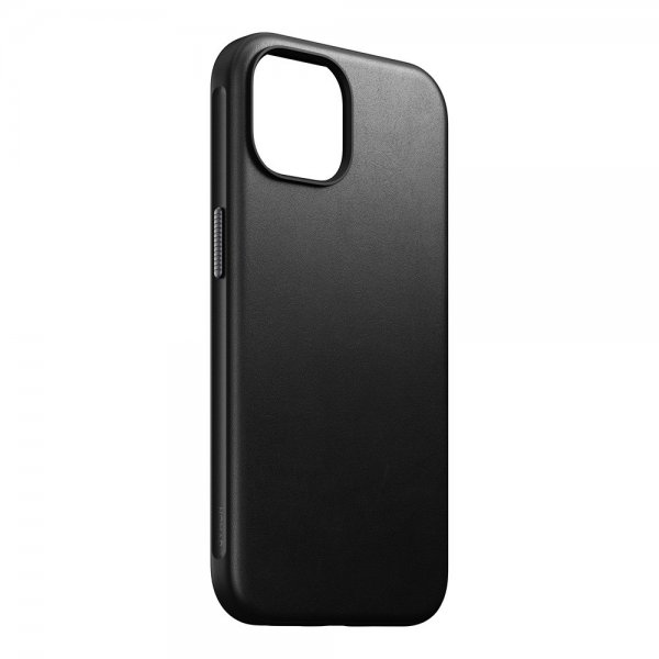 Nomad iPhone 15 Modern Leather Case -musta