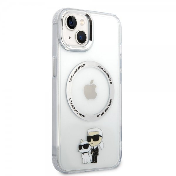 Karl Lagerfeld iPhone 15 Suojakuori NFT Karl & Choupette Läpinäkyvä