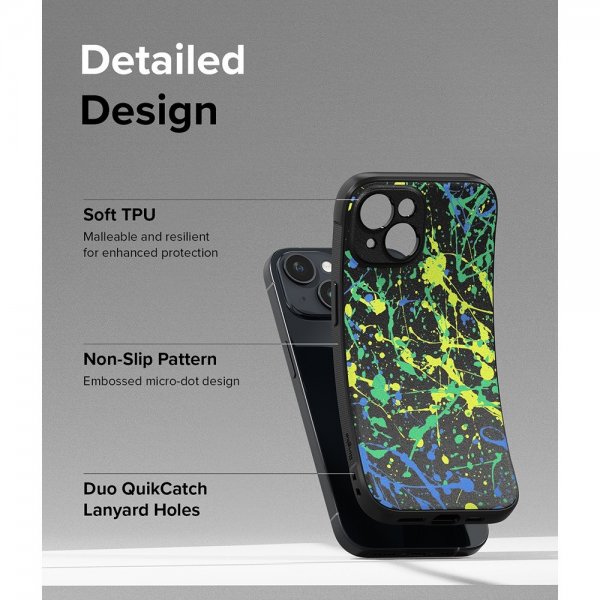 Ringke iPhone 15 -kuori Onyx Design Action Painting