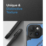 Ringke iPhone 15 -kuori, Onyx Design, Blue Brush