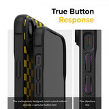 Ringke iPhone 15 -kuori, Onyx Design, ruutukuvio, keltainen