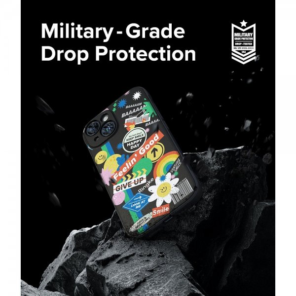 Ringke iPhone 15 Kuori Onyx Design Sticker