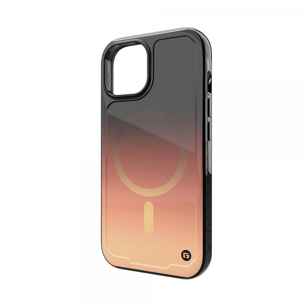 Clckr iPhone 15 -kuori Onyx MagSafe Copper