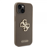 Guess iPhone 15 Kuoret Perforoitu Glitter Ruskea