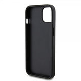Guess iPhone 15 Perforoitu Glitter Musta -kuori