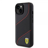Ferrari iPhone 15 Kuoret Rei'itetty Musta
