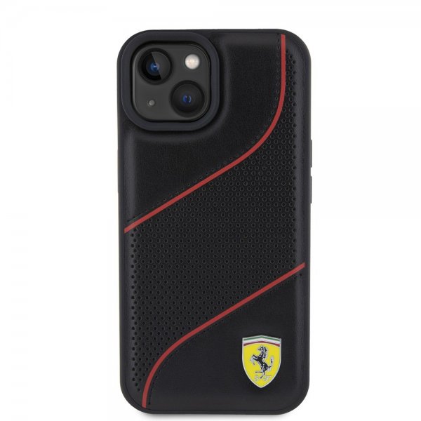 Ferrari iPhone 15 Kuoret Rei'itetty Musta