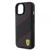 Ferrari iPhone 15 Kuoret Rei'itetty Musta