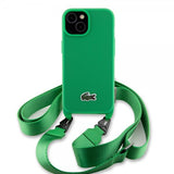 Lacoste iPhone 15 -kuori Petit Piqué Logo Strap Vihreä