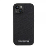 Karl Lagerfeld iPhone 15 Suojakuori Quilted K Pattern Musta