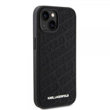 Karl Lagerfeld iPhone 15 Suojakuori Quilted K Pattern Musta