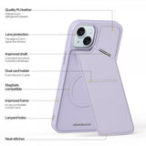 Dux Ducis iPhone 15 -kuori, Rafi II Series, MagSafe, violetti