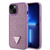 Guess iPhone 15 Kuori Strassikoristeinen Violetti