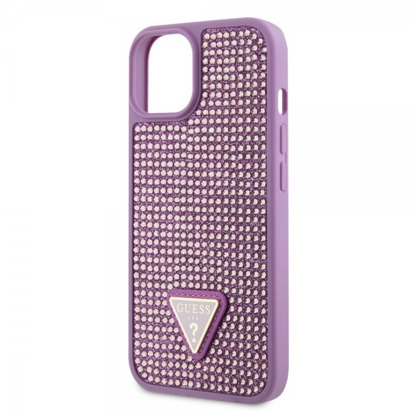 Guess iPhone 15 Kuori Strassikoristeinen Violetti