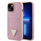 Guess iPhone 15 Kuoret Rhinestone Pink