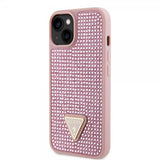 Guess iPhone 15 Kuoret Rhinestone Pink