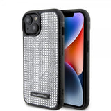 Karl Lagerfeld iPhone 15 -kuori Rhinestone Silver