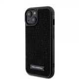 Karl Lagerfeld iPhone 15 Kuoret Rhinestone Musta