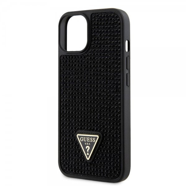 Guess iPhone 15 Kuoret Rhinestone Musta