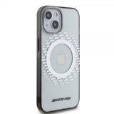 Mercedes Benz iPhone 15 Kuori Rhombus Pattern MagSafe AMG Läpinäkyvä