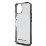 Mercedes Benz iPhone 15 Kuori Rhombus Pattern MagSafe AMG Läpinäkyvä
