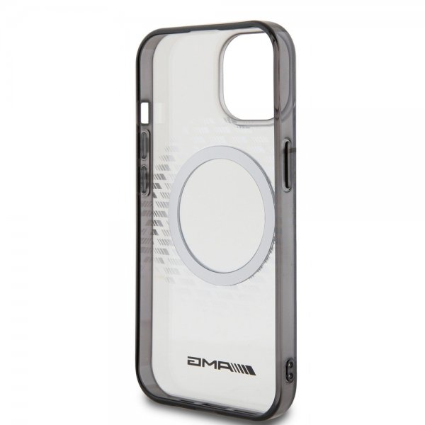 Mercedes Benz iPhone 15 Kuori Rhombus Pattern MagSafe AMG Läpinäkyvä