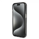 Guess iPhone 15 Kuori Sormusteline Glitter MagSafe Musta