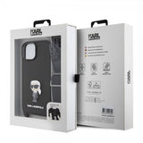 Karl Lagerfeld iPhone 15 Suojakuori Saffiano Crossbody Musta