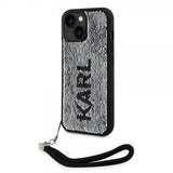Karl Lagerfeld iPhone 15 -kuori Sequin, musta