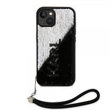 Karl Lagerfeld iPhone 15 -kuori Sequin, musta