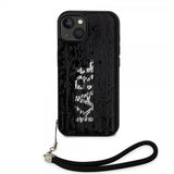 Karl Lagerfeld iPhone 15 -kuori Sequin, musta