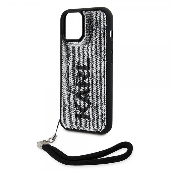 Karl Lagerfeld iPhone 15 -kuori Sequin, musta