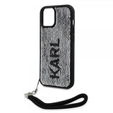 Karl Lagerfeld iPhone 15 -kuori Sequin, musta