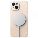 Ringke iPhone 15 Silicone Magnetic Pink Sand -suojakuori