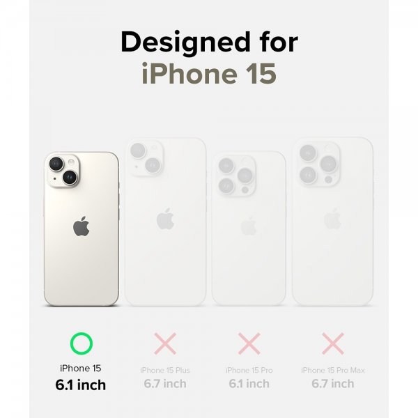 Ringke iPhone 15 Silicone Magnetic Stone -suojakuori