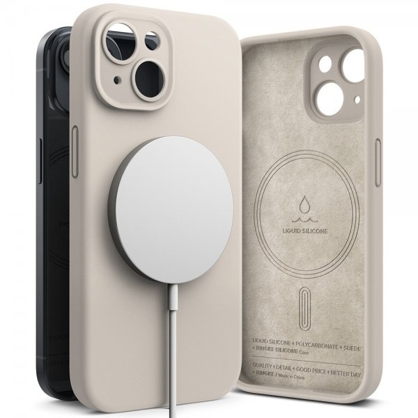 Ringke iPhone 15 Silicone Magnetic Stone -suojakuori