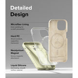 Ringke iPhone 15 Silicone Magnetic Sunny Lime -suojakuori