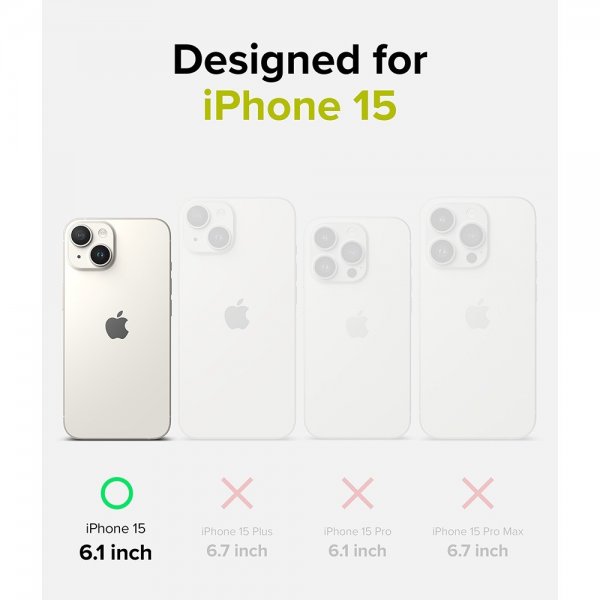 Ringke iPhone 15 Silicone Magnetic Sunny Lime -suojakuori