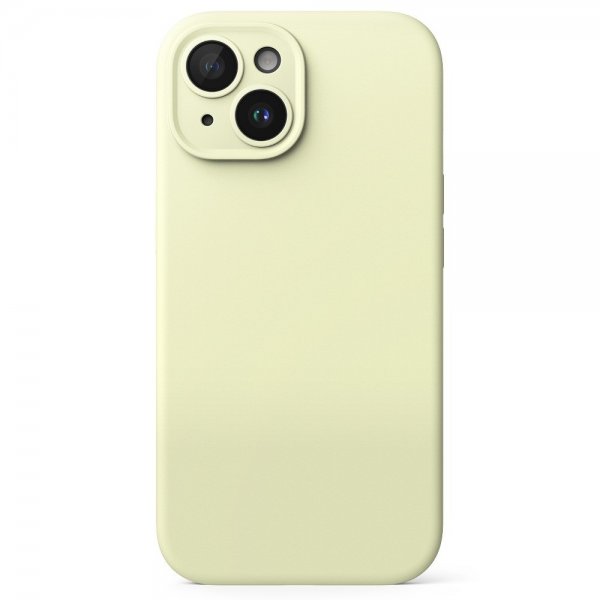 Ringke iPhone 15 Silicone Magnetic Sunny Lime -suojakuori