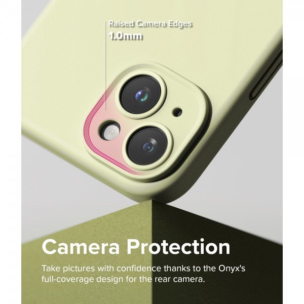 Ringke iPhone 15 Silicone Magnetic Sunny Lime -suojakuori