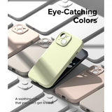 Ringke iPhone 15 Silicone Magnetic Sunny Lime -suojakuori