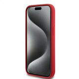 Ferrari iPhone 15 Silikonikuori MagSafe Punainen