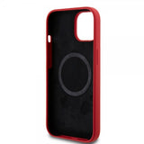 Ferrari iPhone 15 Silikonikuori MagSafe Punainen