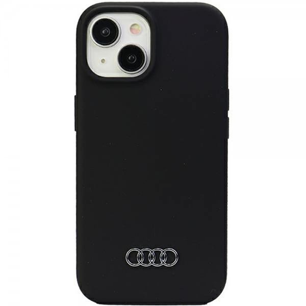 Audi iPhone 15 Silikonikuoret Musta