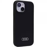Audi iPhone 15 Silikonikuoret Musta