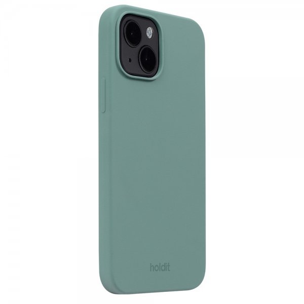 holdit iPhone 15 Suojakuori Silikoni Moss Green