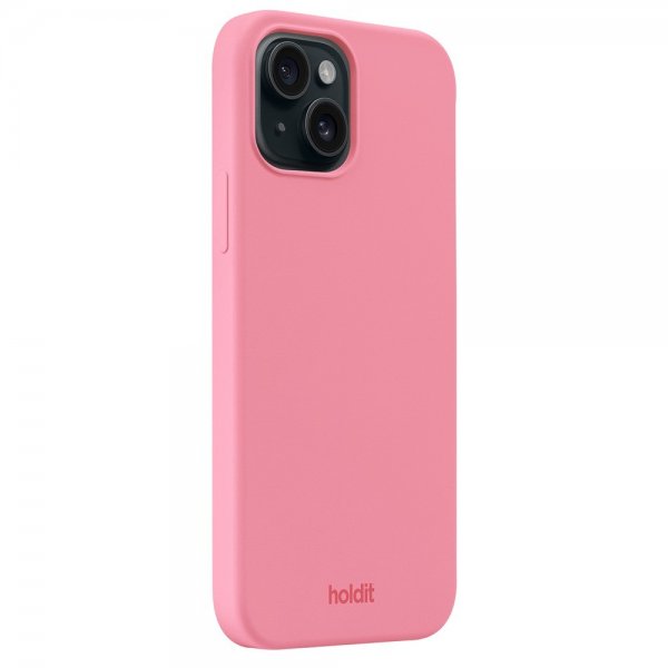 holdit iPhone 15 Silikonikuori Rouge Pink