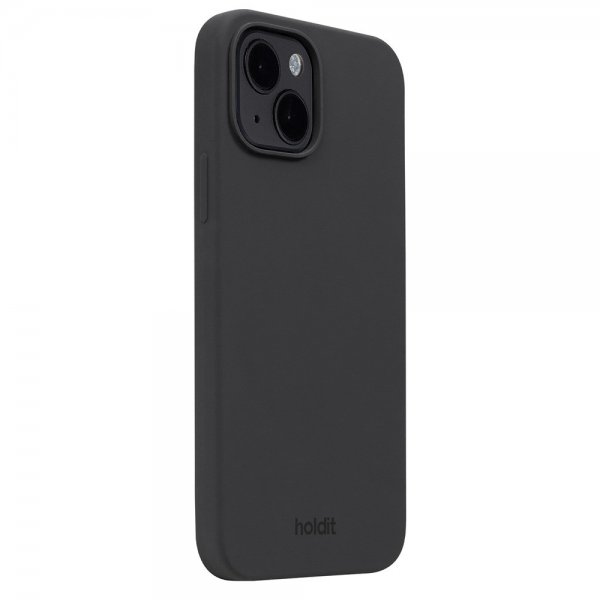 holdit iPhone 15 Silikonikuori Musta