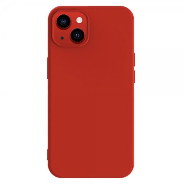 X-Level iPhone 15 -silikonikuori, punainen
